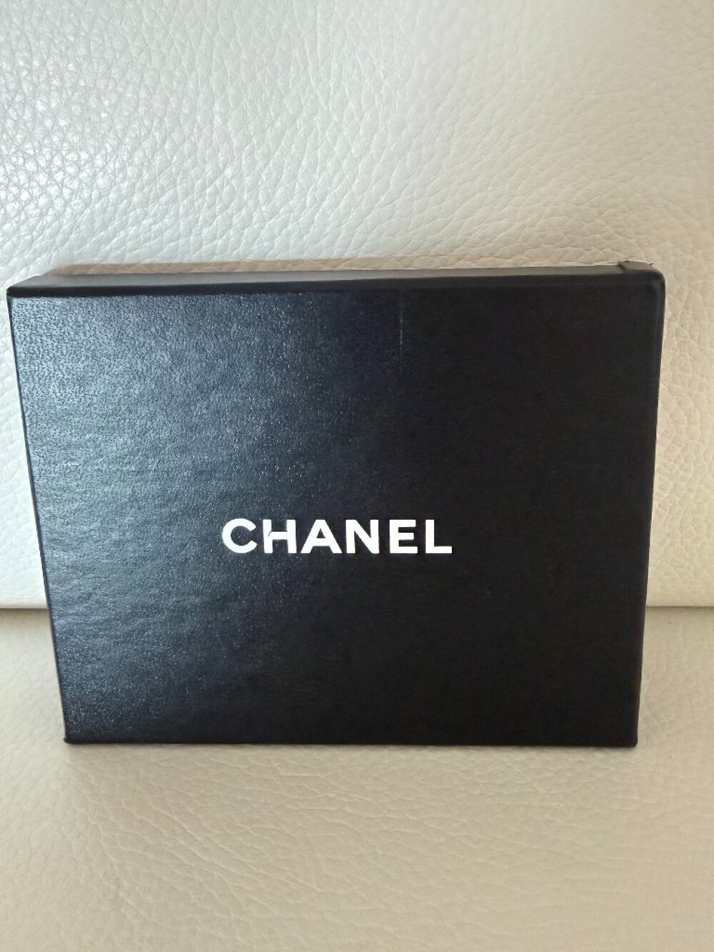 Chanel Black Gift Box Authentic Empty for Jewelry / thin wallet 5.5x4.5x0.75